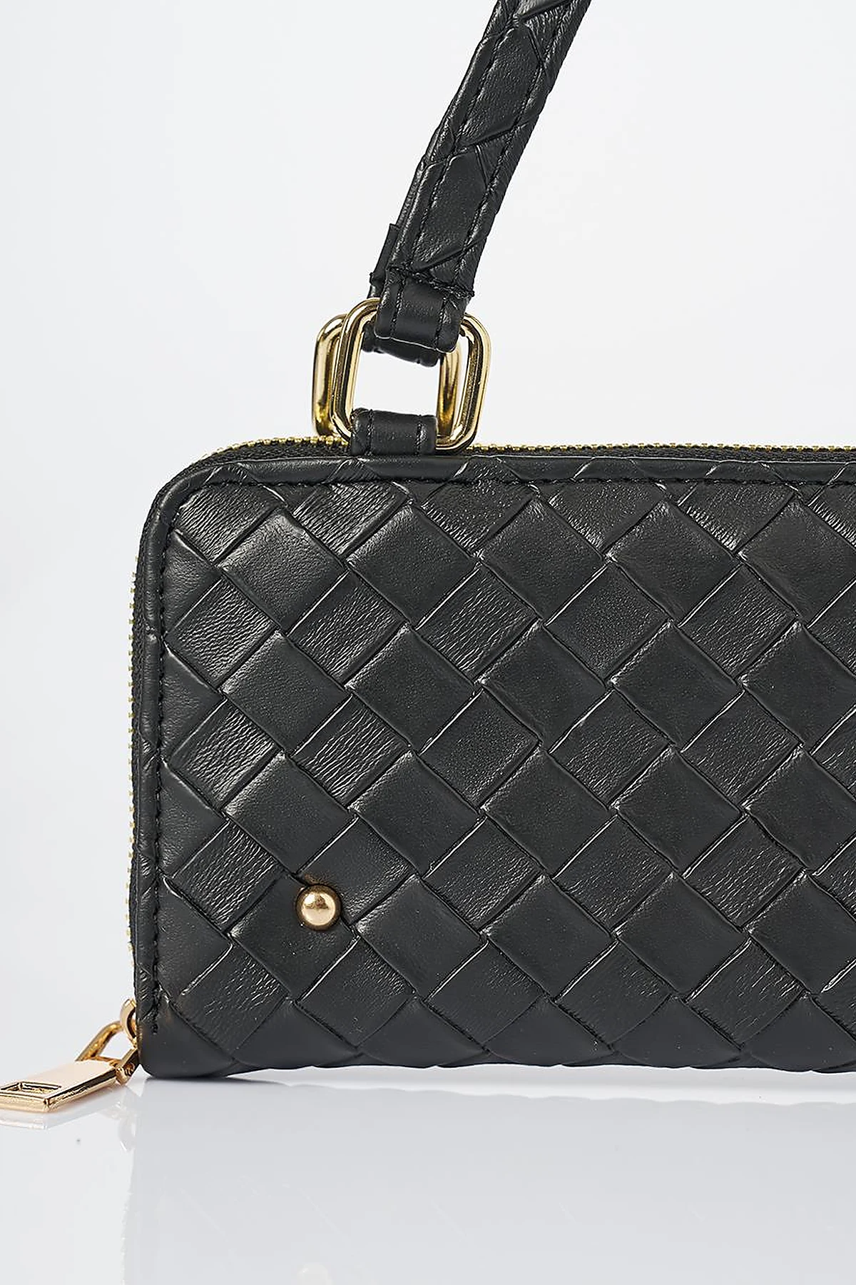 Handle Bag Wallet Black