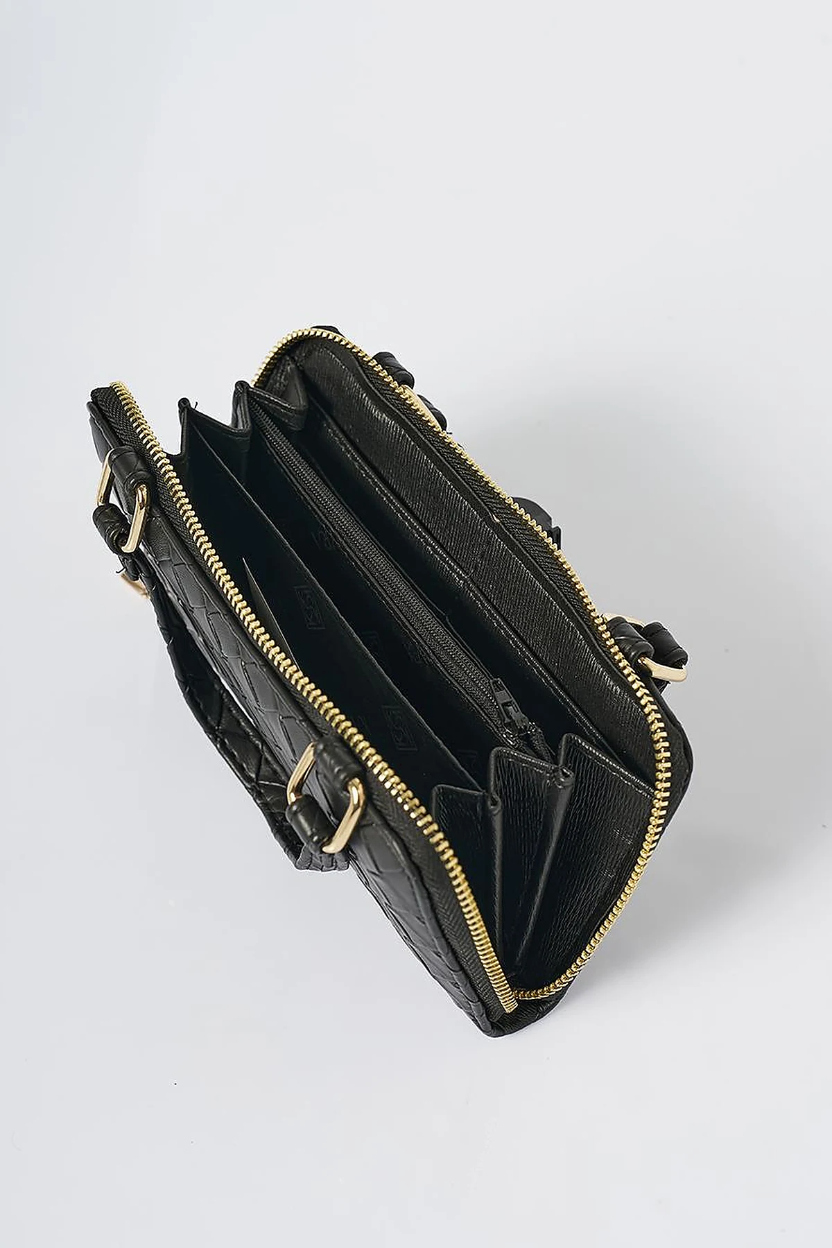 Handle Bag Wallet Black