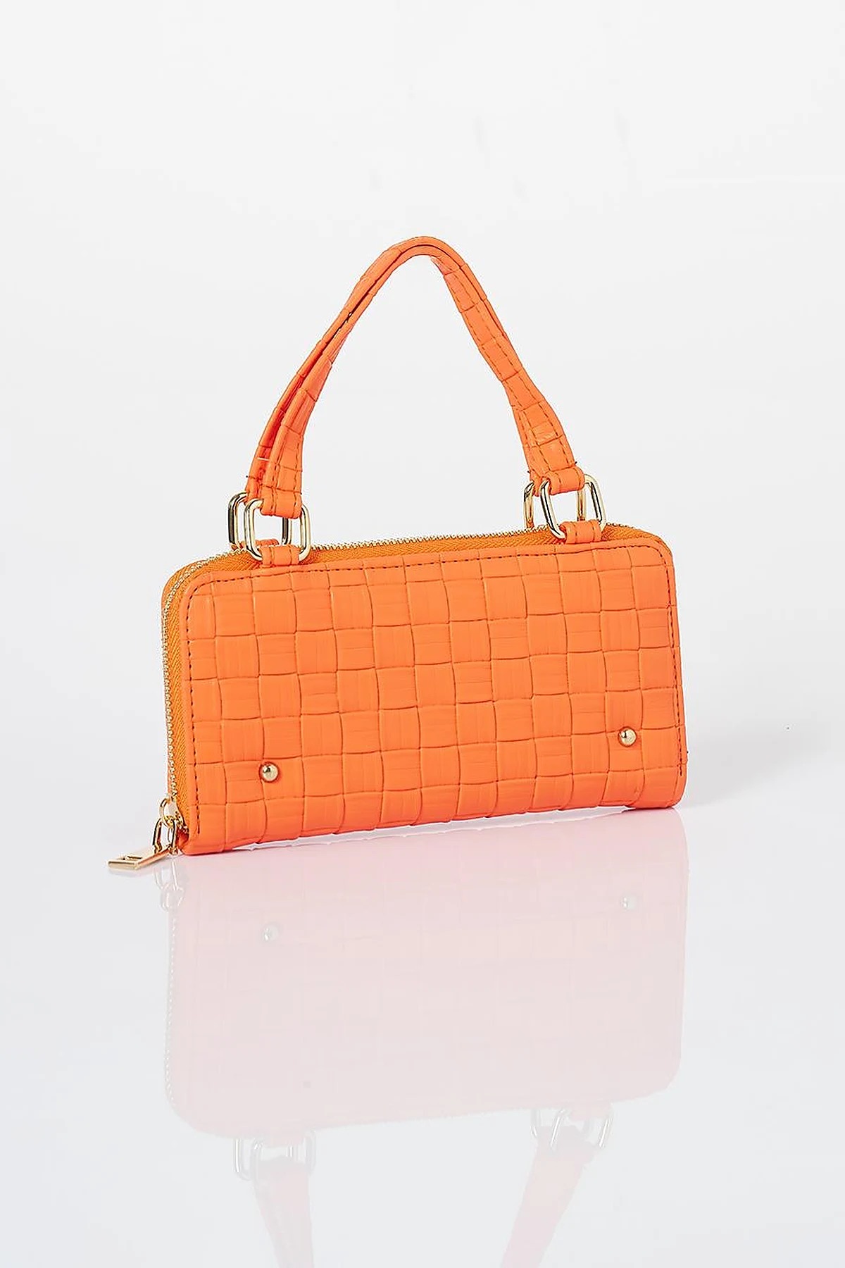 Handle Bag Wallet Orange