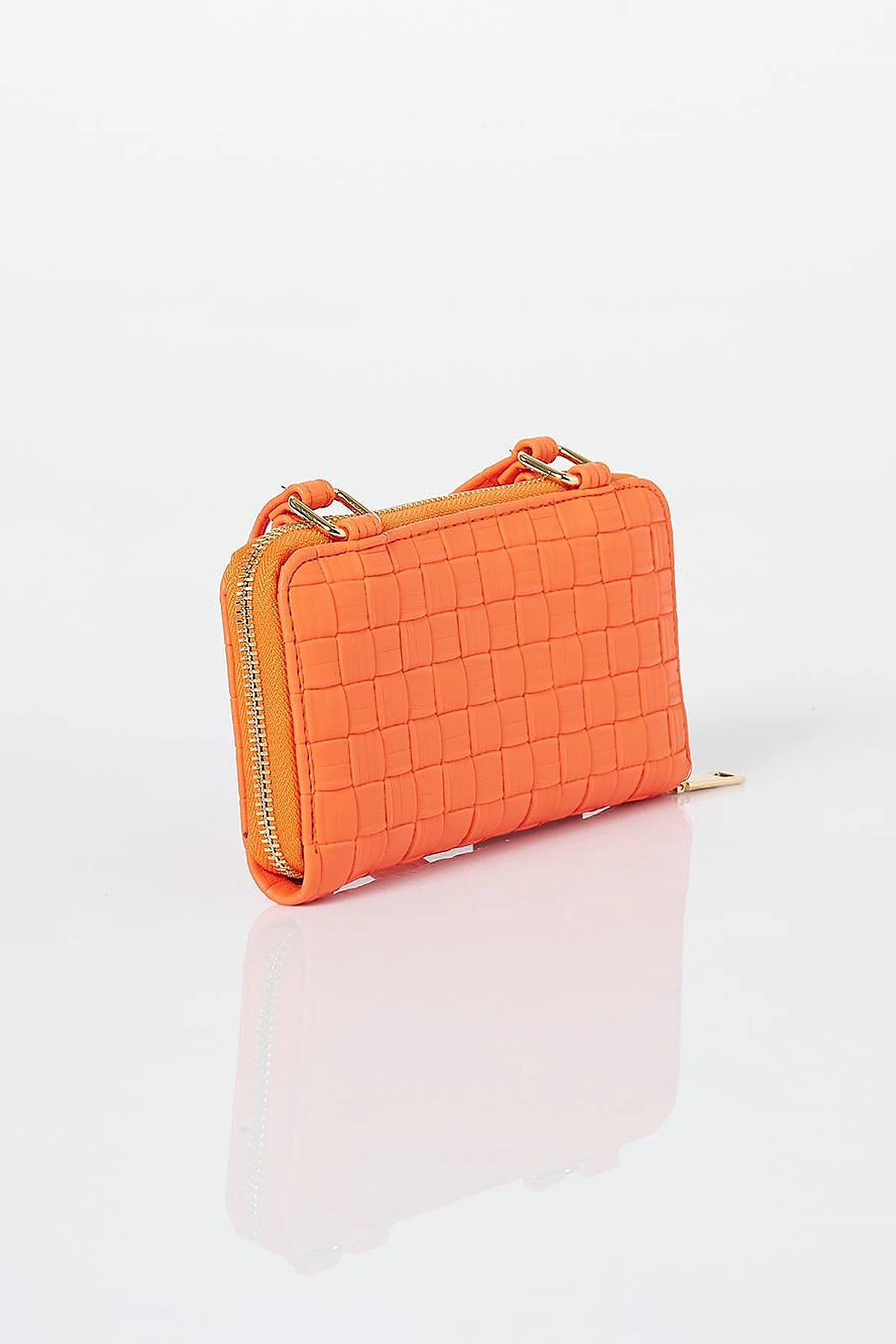 Handle Bag Wallet Orange