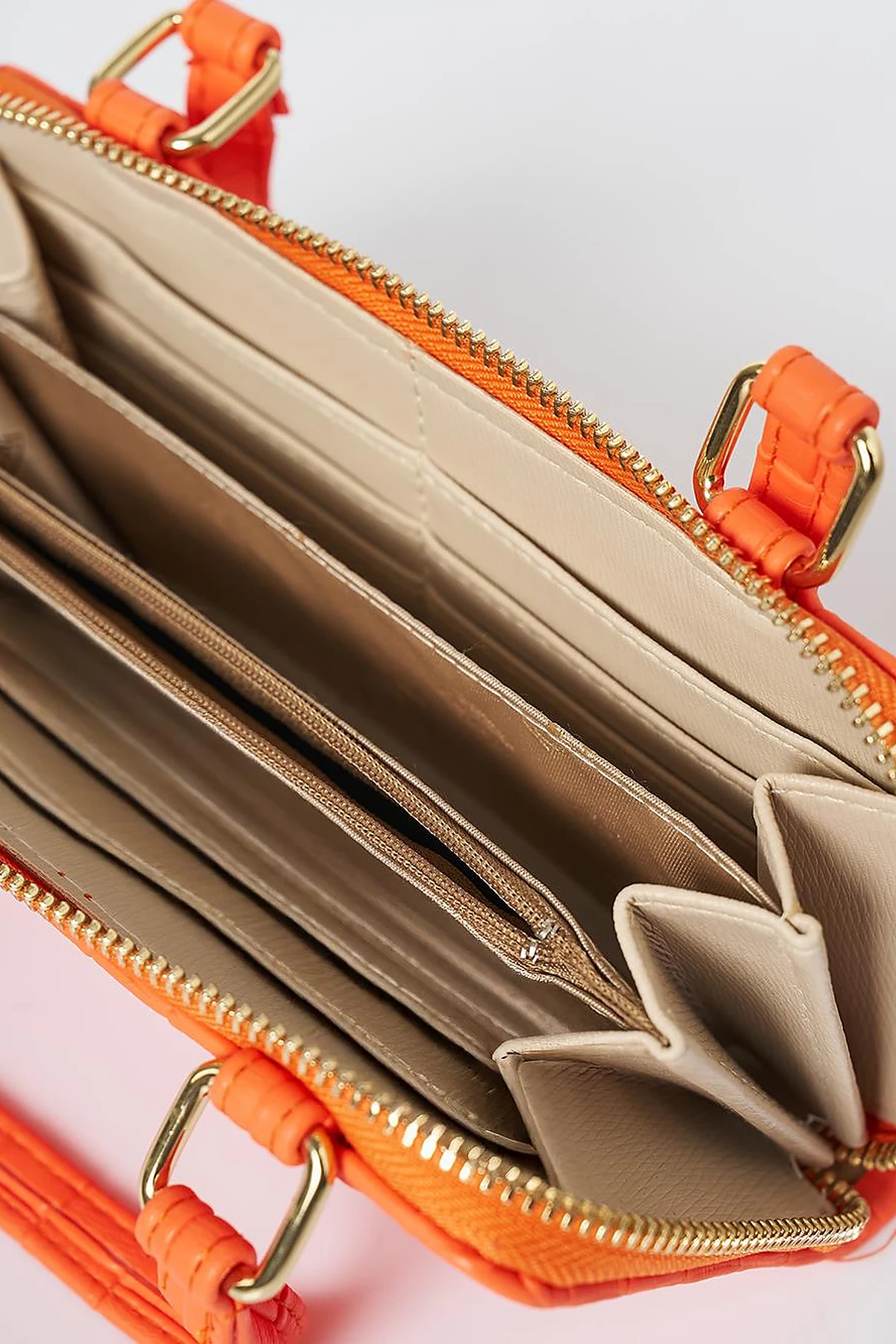 Handle Bag Wallet Orange