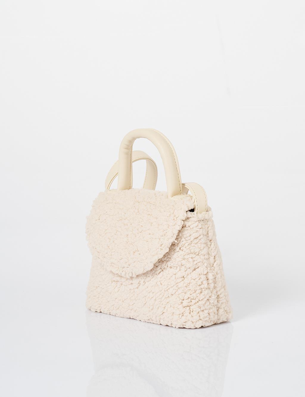 Plush Box Bag Stone