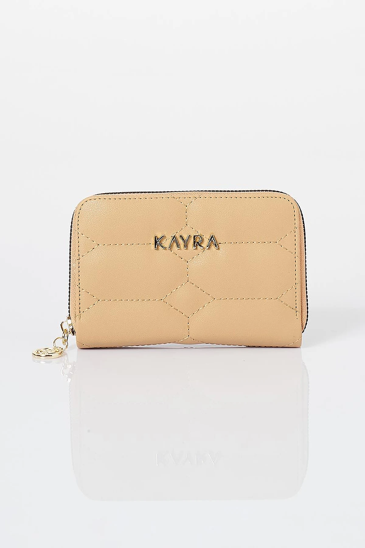 Quilted Wallet Milky Coffee