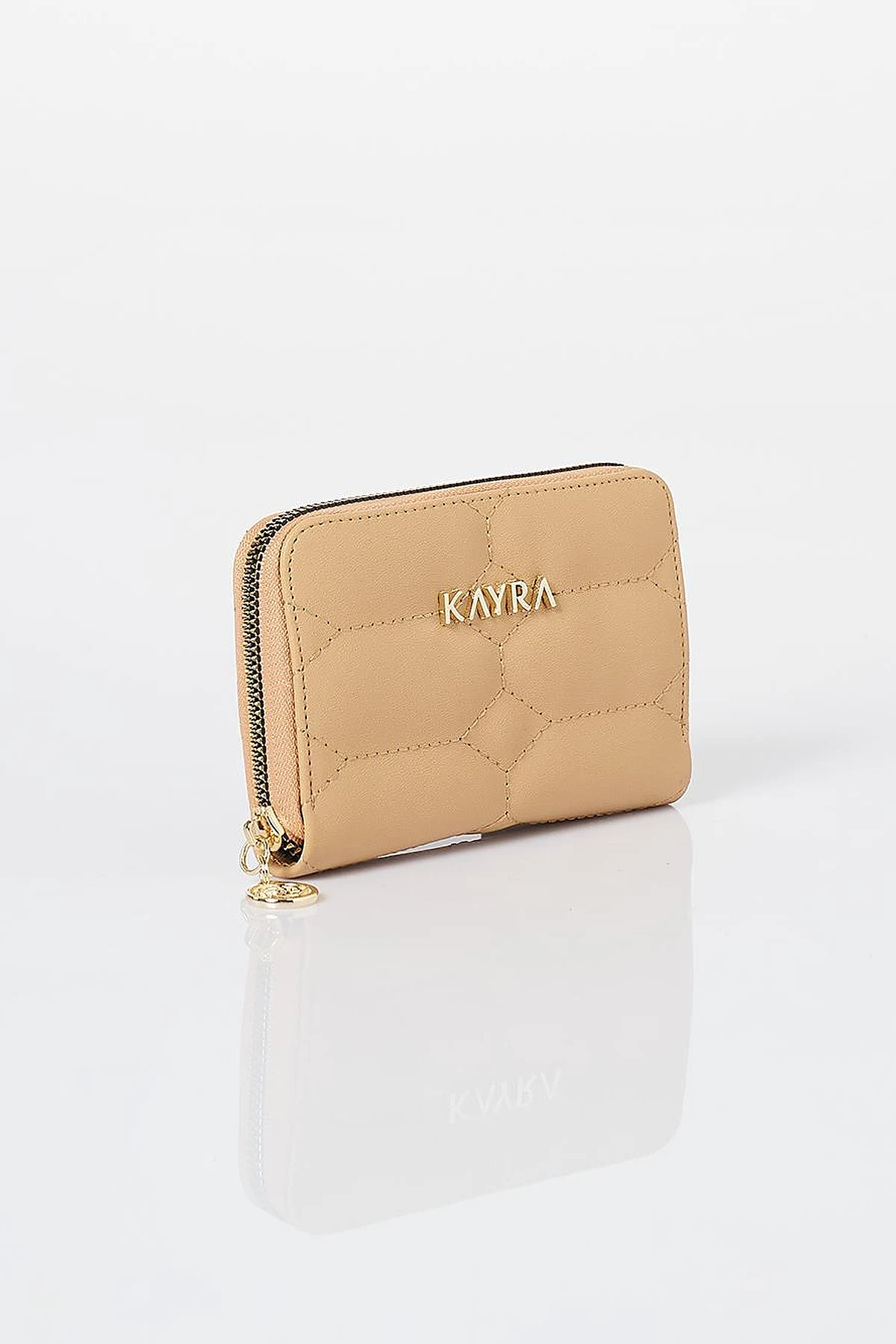 Quilted Wallet Milky Coffee