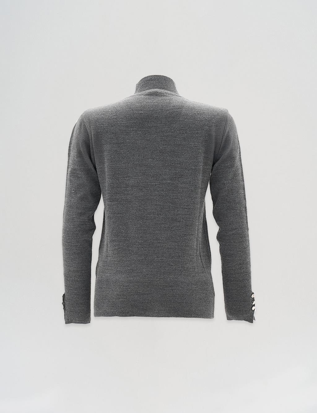 Basic Knit Sweater in Anthracite