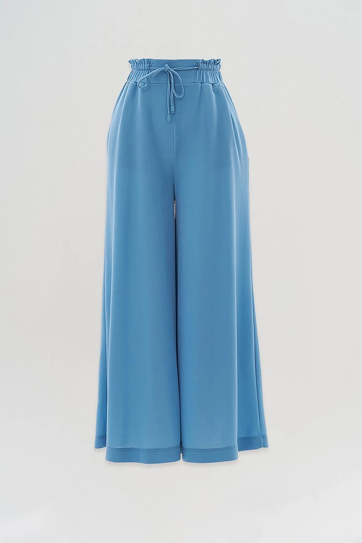 Wide Leg Laced Pants Blue