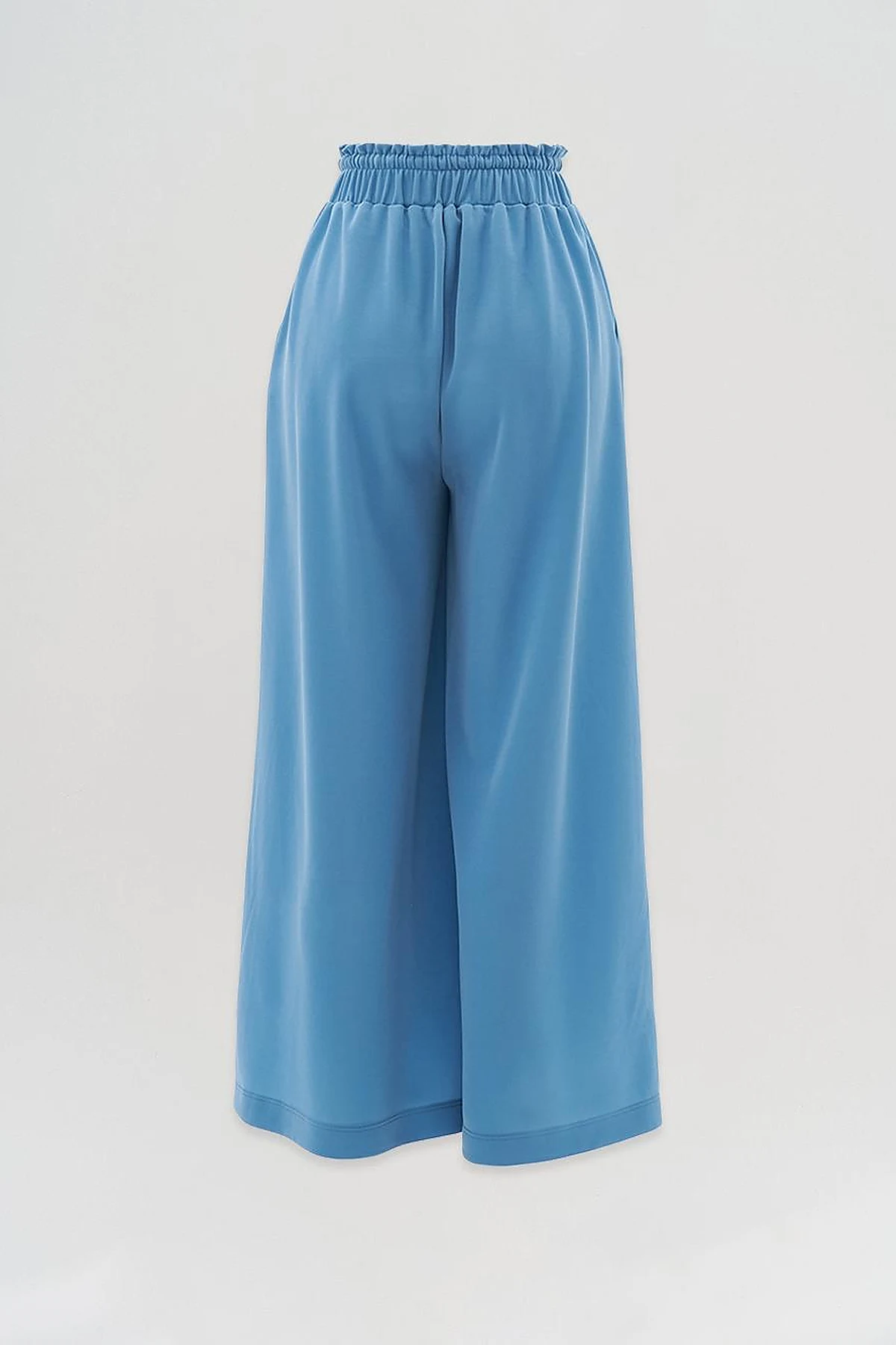 Wide Leg Laced Pants Blue
