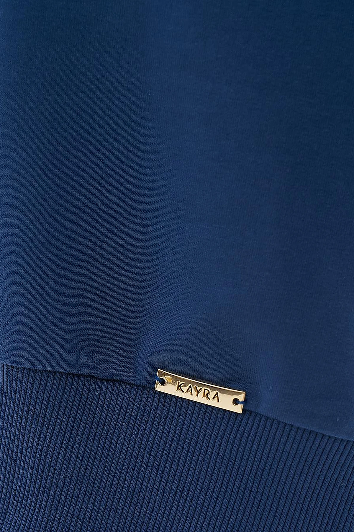 Crew Neck Drop-Shoulder Sweatshirt - Indigo