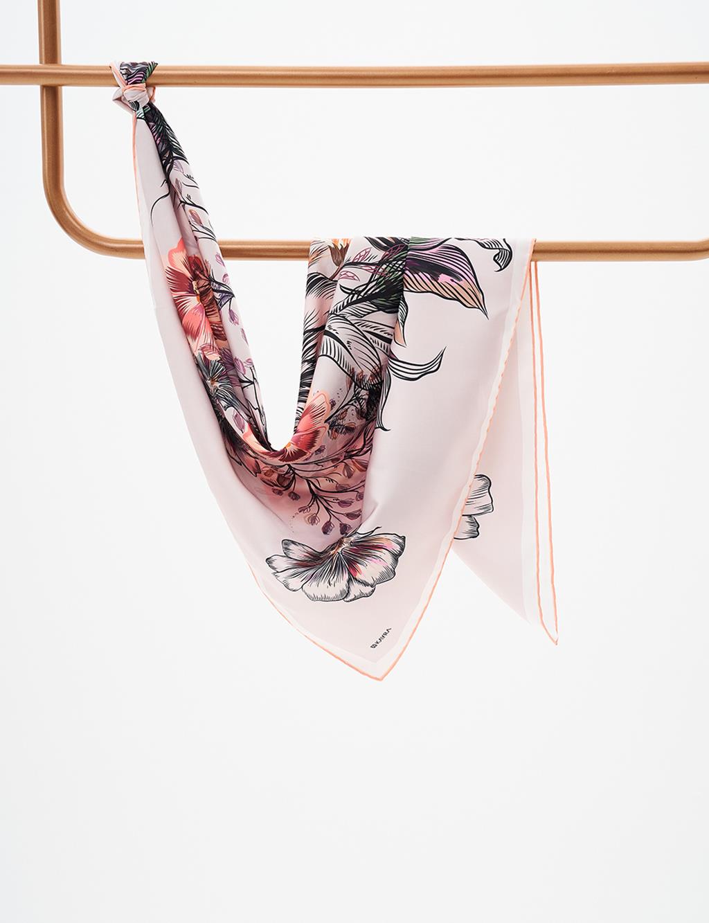 Floral Patterned Scarf Stone