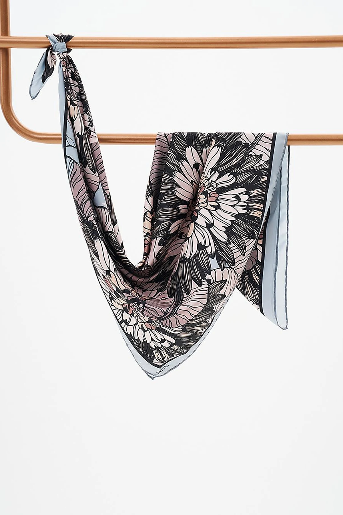 Floral Pattern Scarf Mint