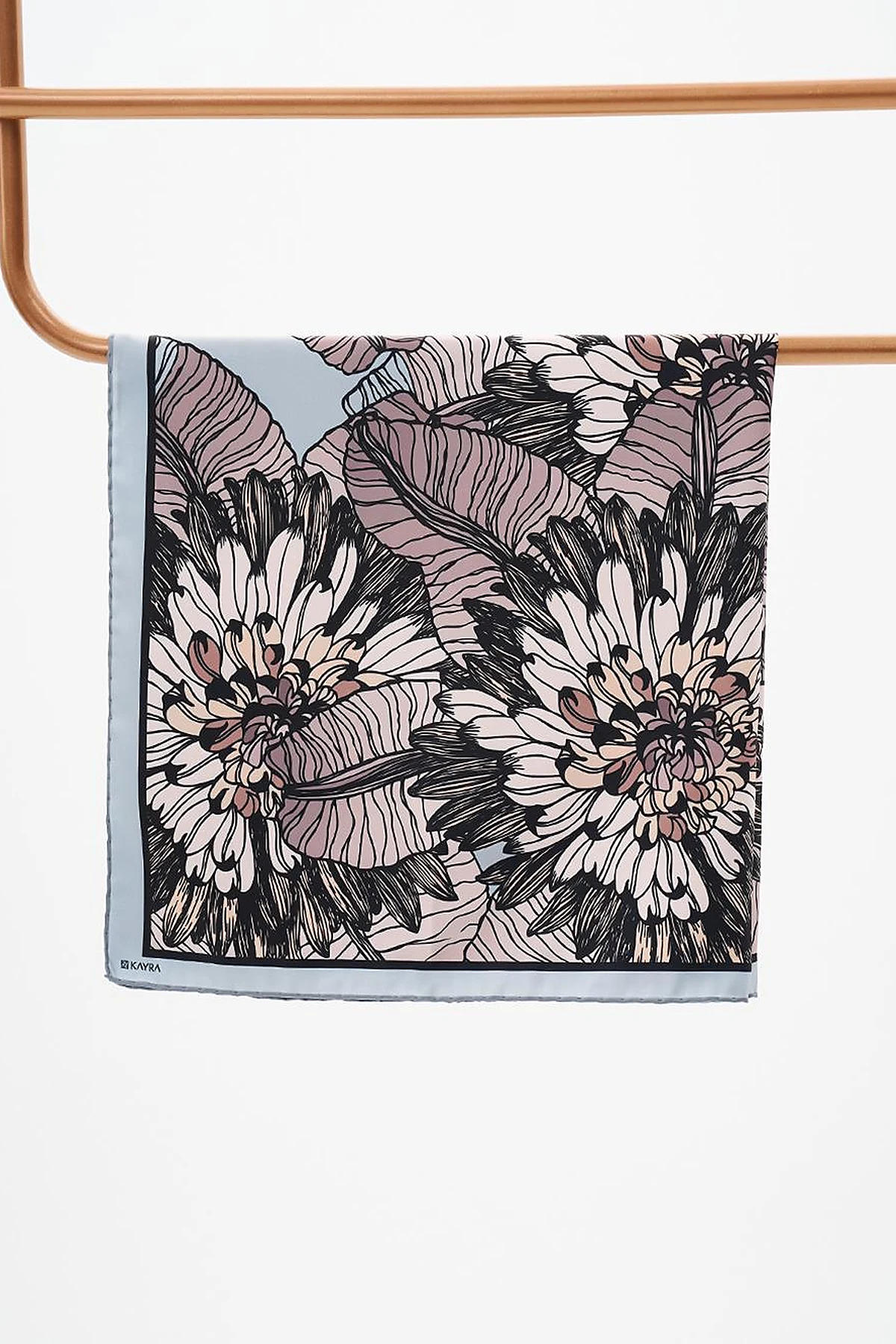 Floral Pattern Scarf Mint