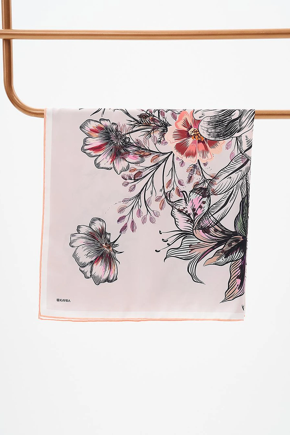 Floral Patterned Scarf Stone