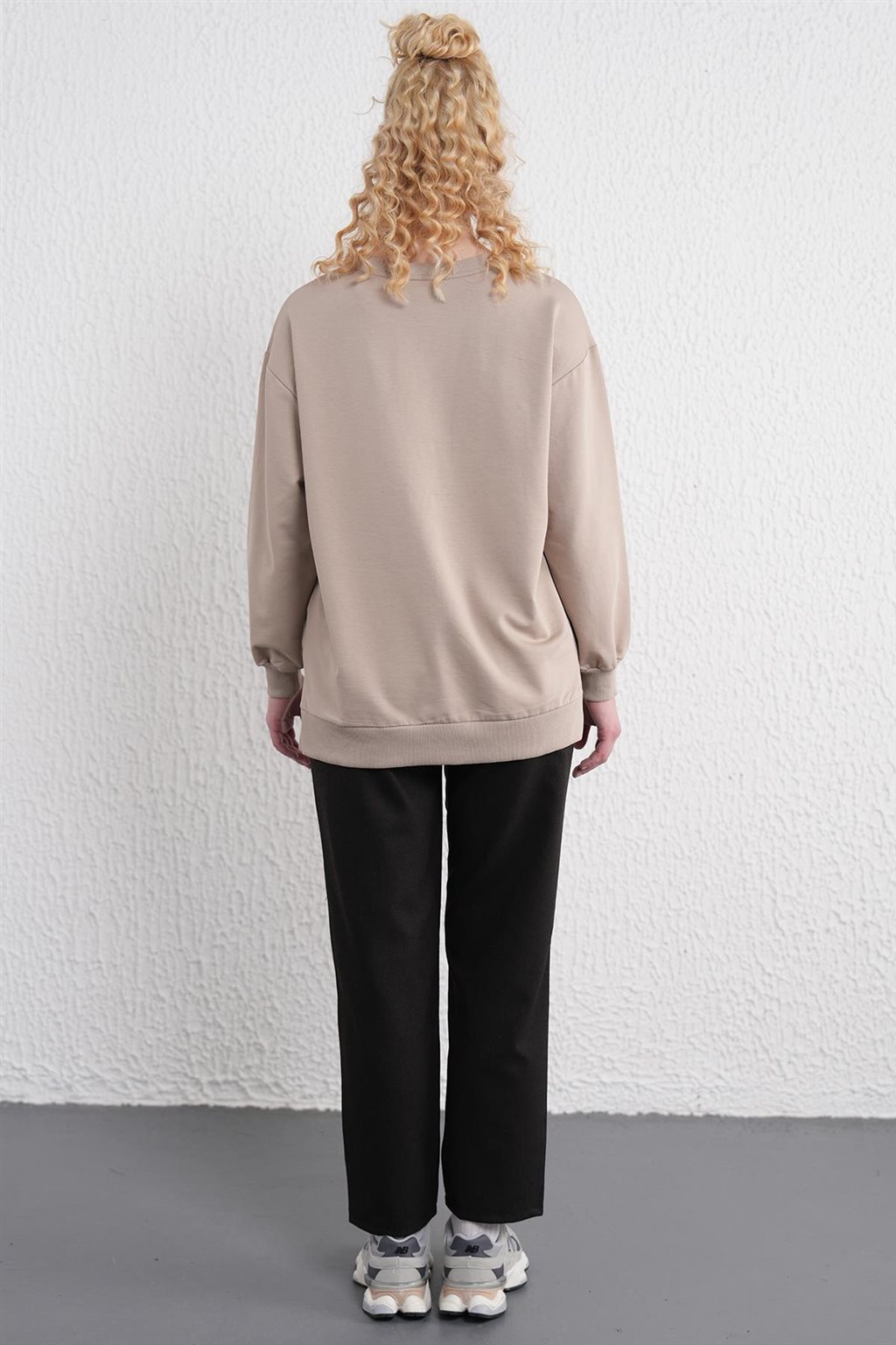 Crew Neck Sweatshirt Mink