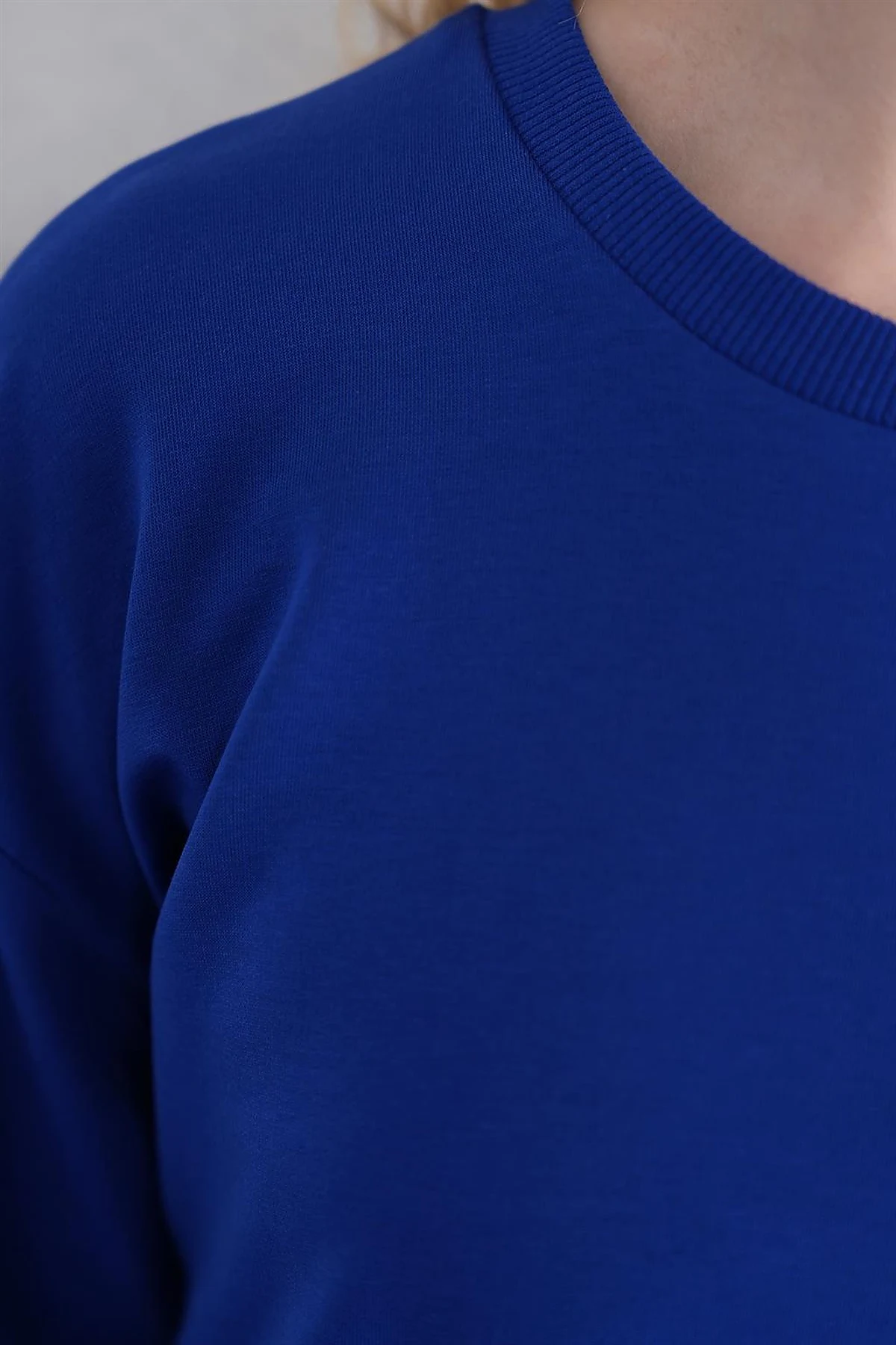Crew Neck Sweatshirt Saxe