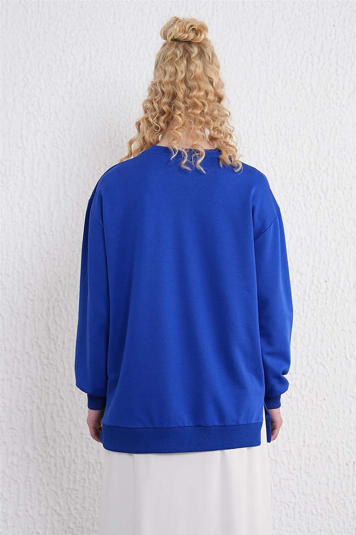 Crew Neck Sweatshirt Saxe