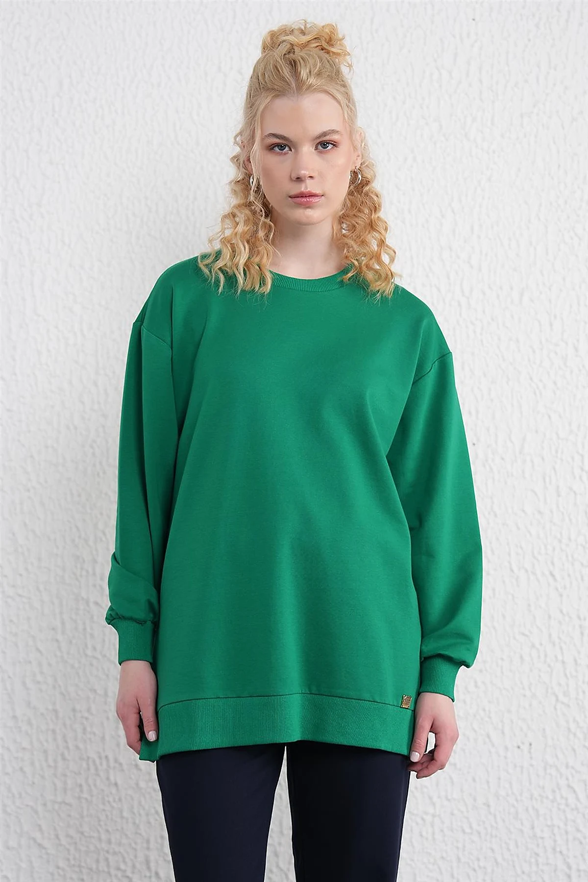 Crew Neck Sweatshirt Green