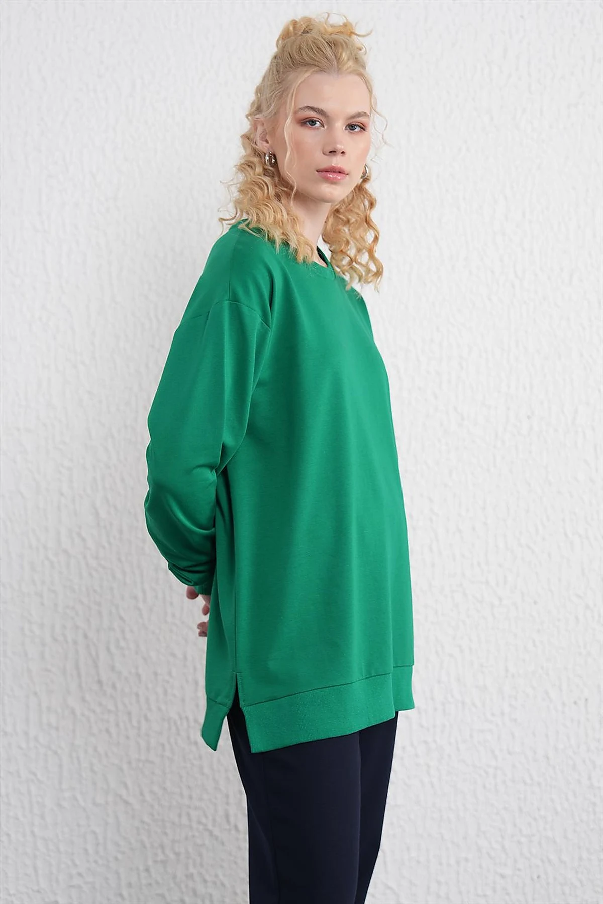 Crew Neck Sweatshirt Green