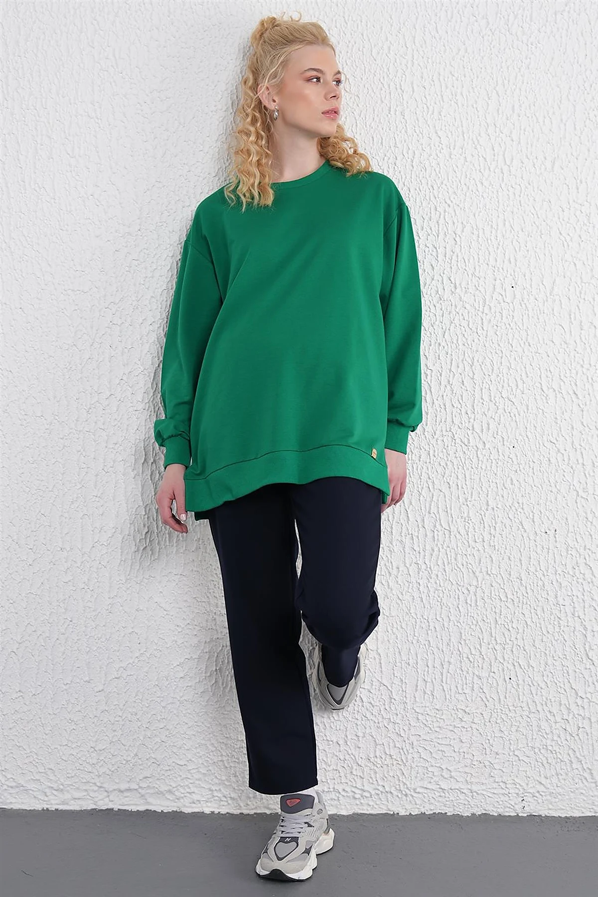 Crew Neck Sweatshirt Green