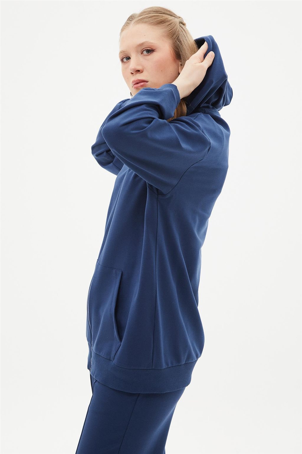 Hooded Sweatshirt Navy Blue