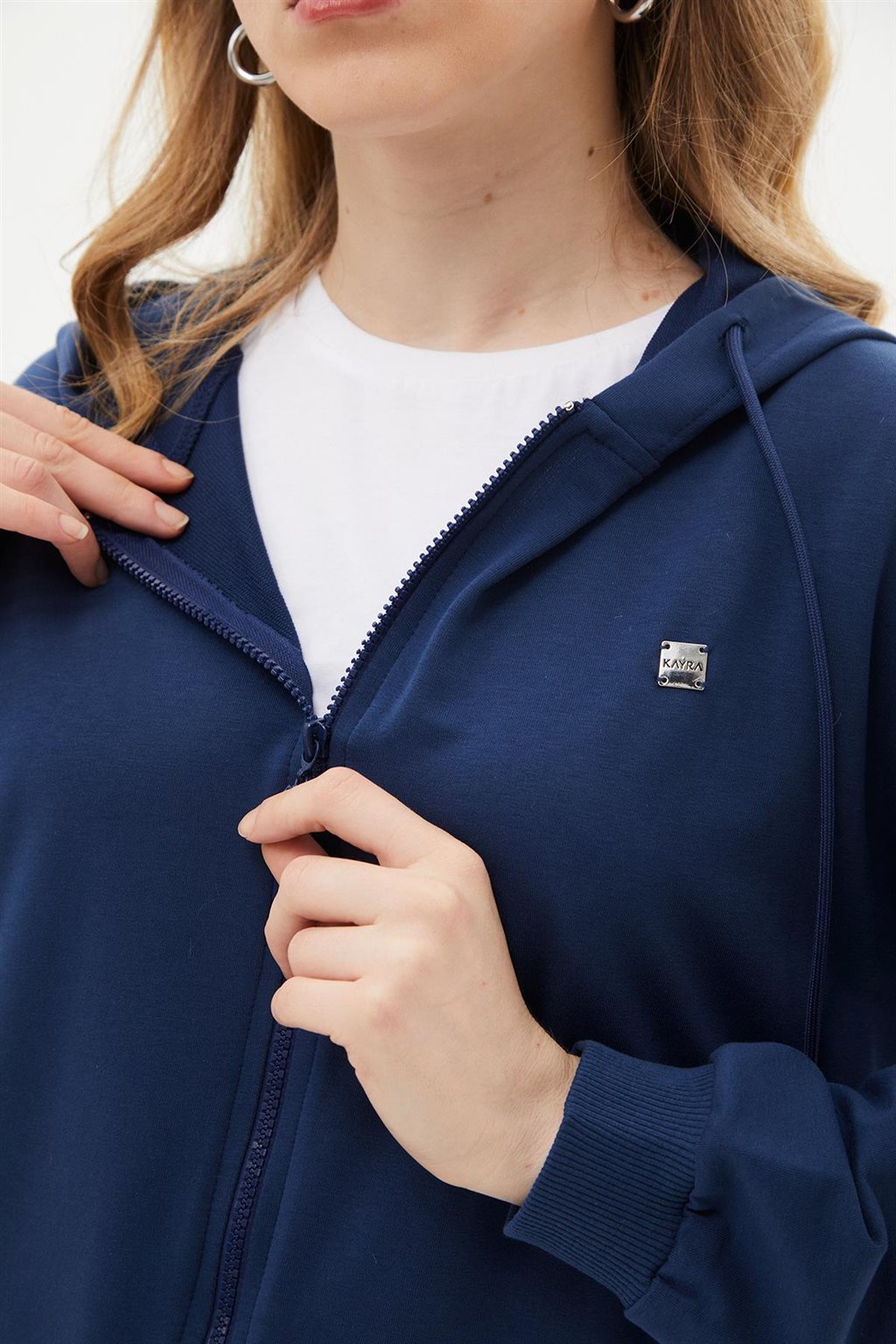 Hooded Sweatshirt Navy Blue