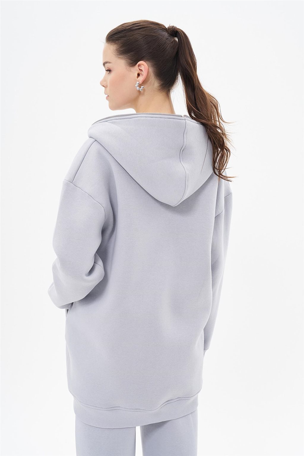 Pocket Detailed Sweatshirt Gray