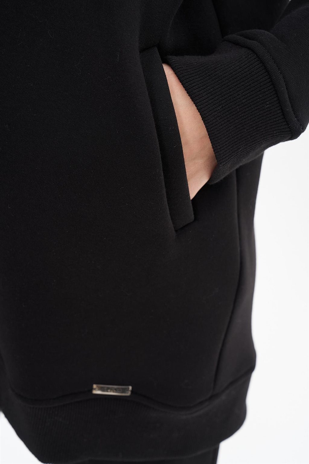 Pocket Detailed Sweatshirt Black