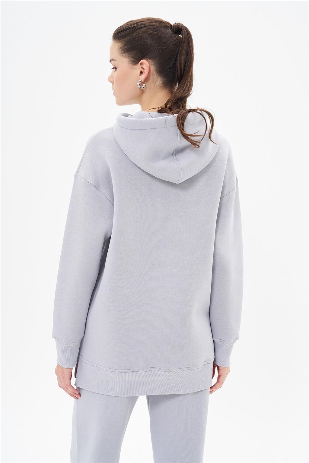 Kangaroo Pocket Sweatshirt Gray