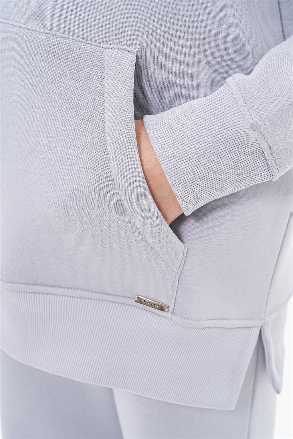 Kangaroo Pocket Sweatshirt Gray