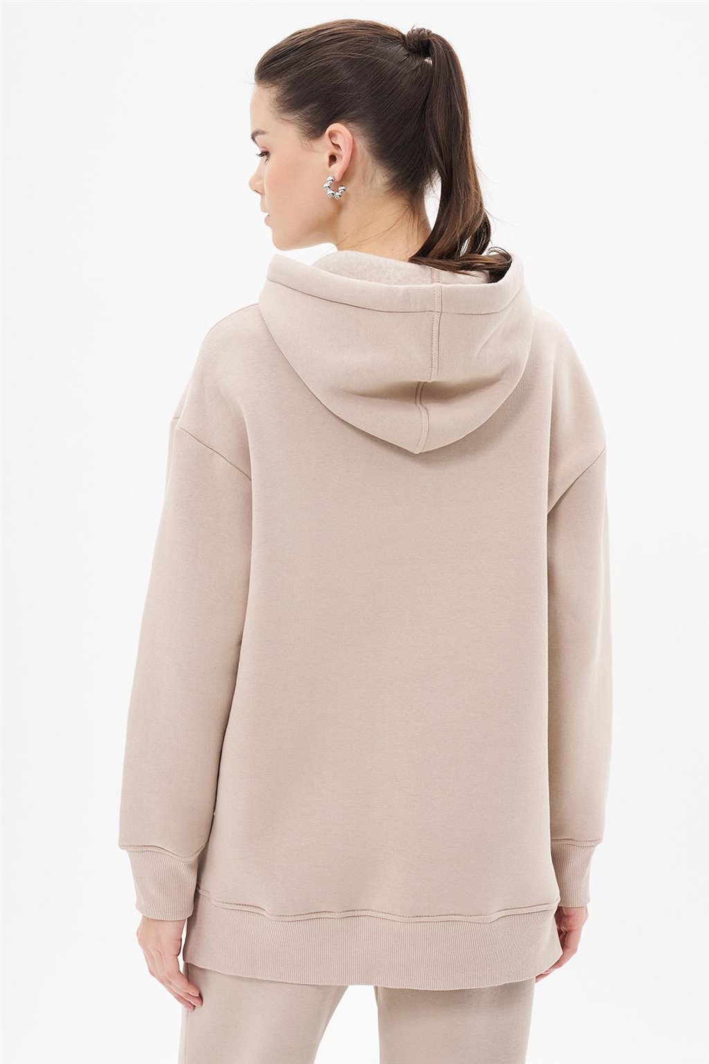 Kangaroo Pocket Sweatshirt Stone