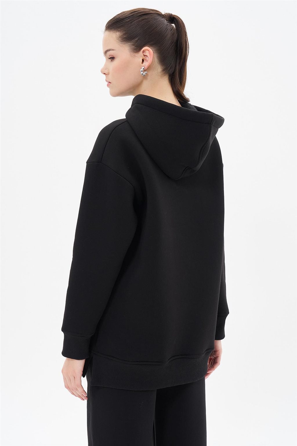 Kangaroo Pocket Sweatshirt Black