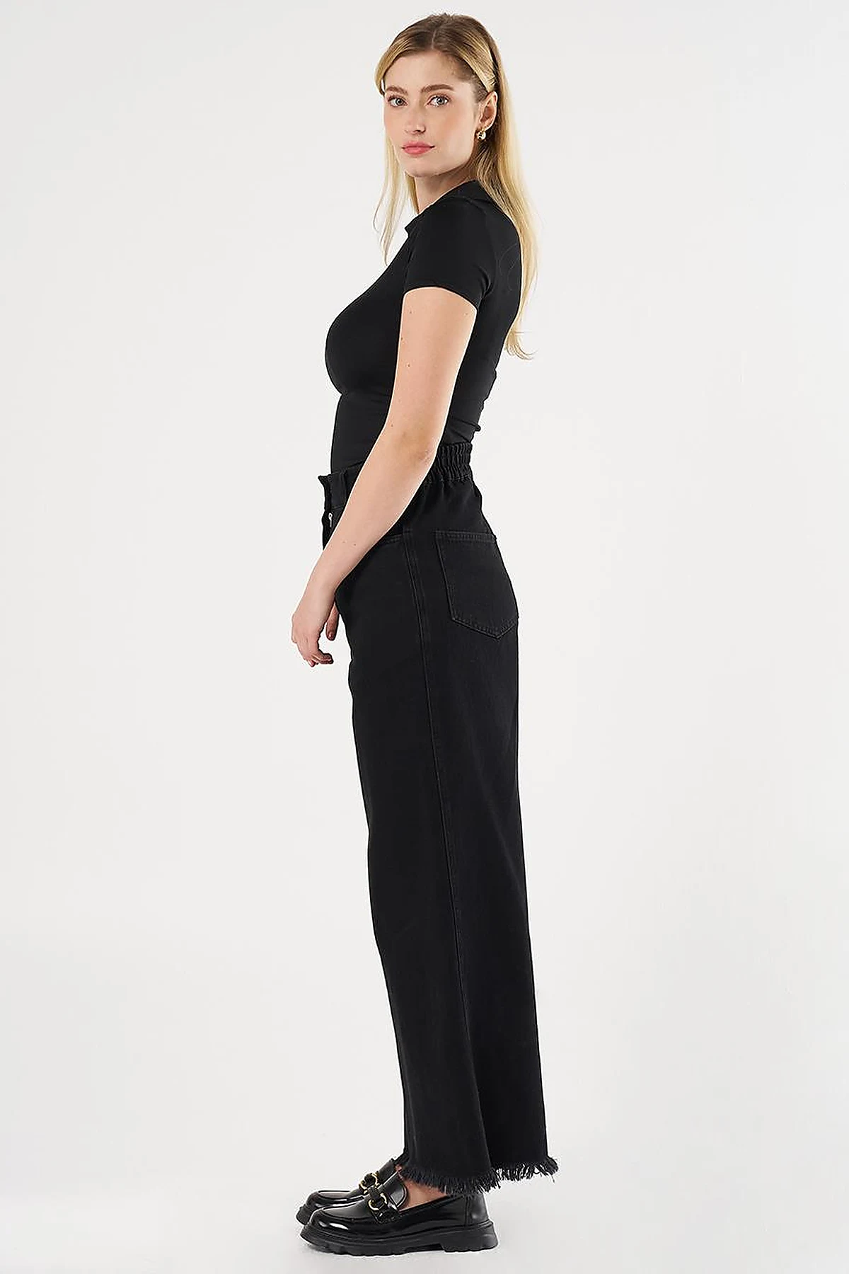 Marine Fit Denim Pants Black