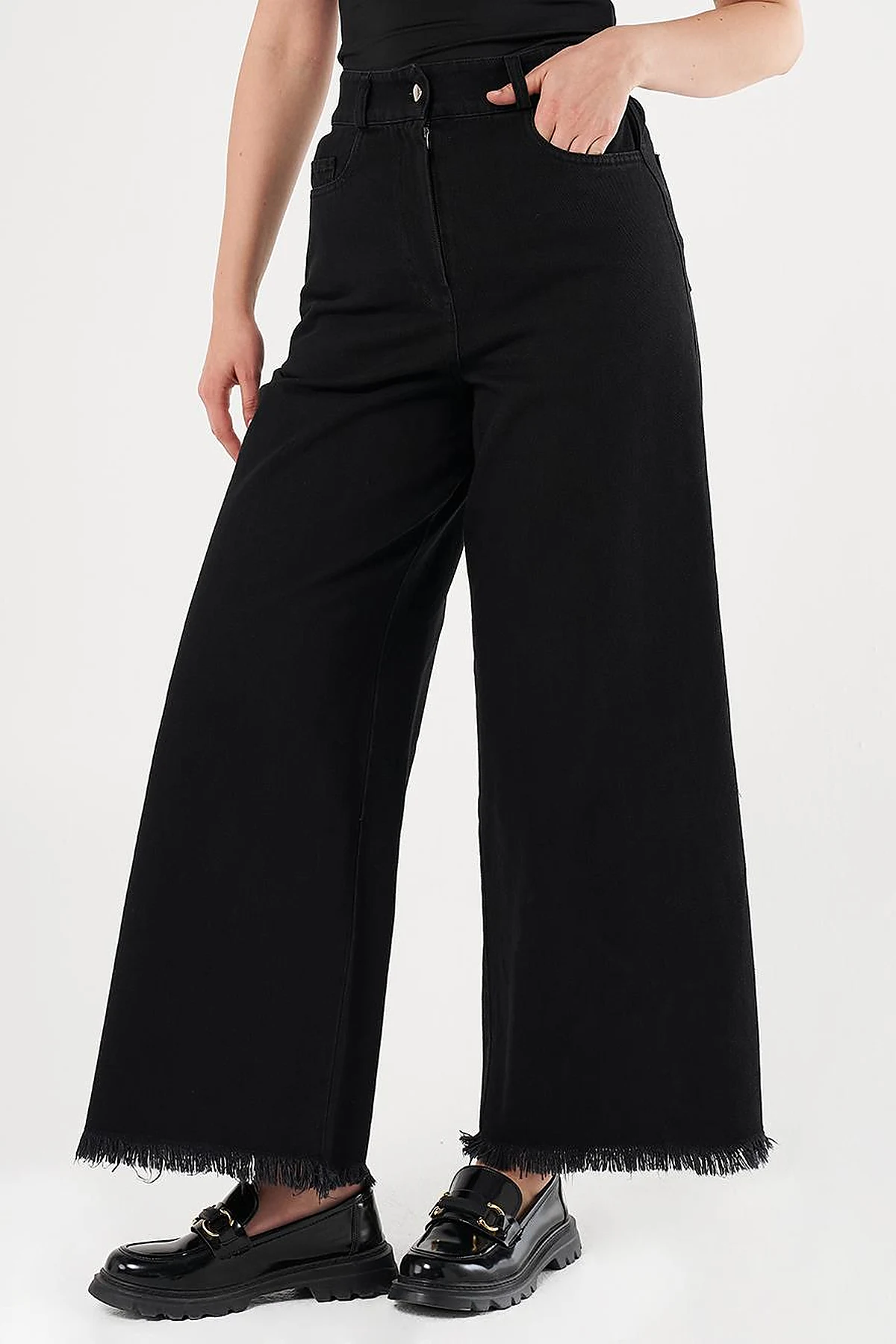 Marine Fit Denim Pants Black