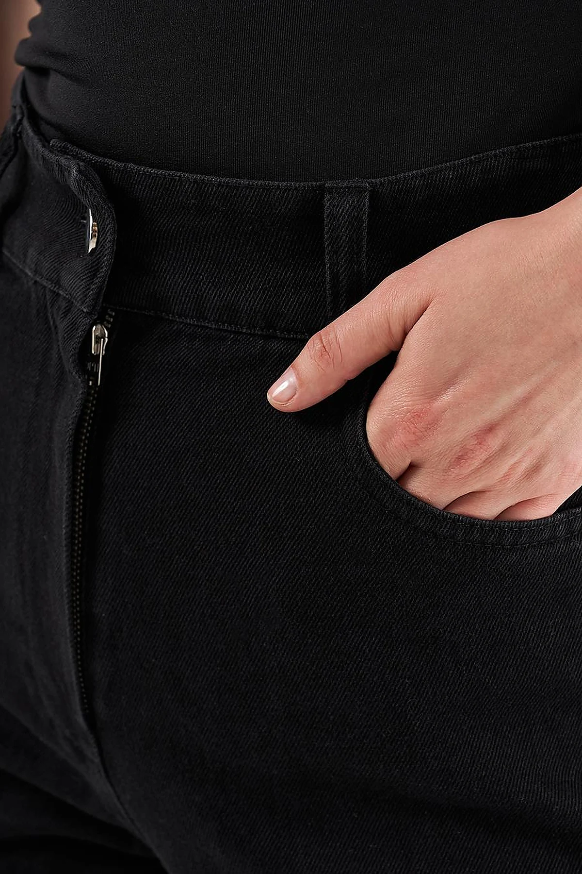 Marine Fit Denim Pants Black