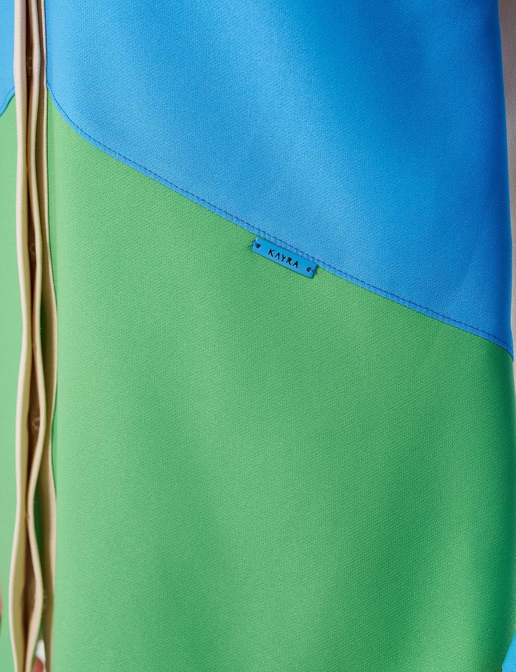 Color-Blocked Tunic Cream
