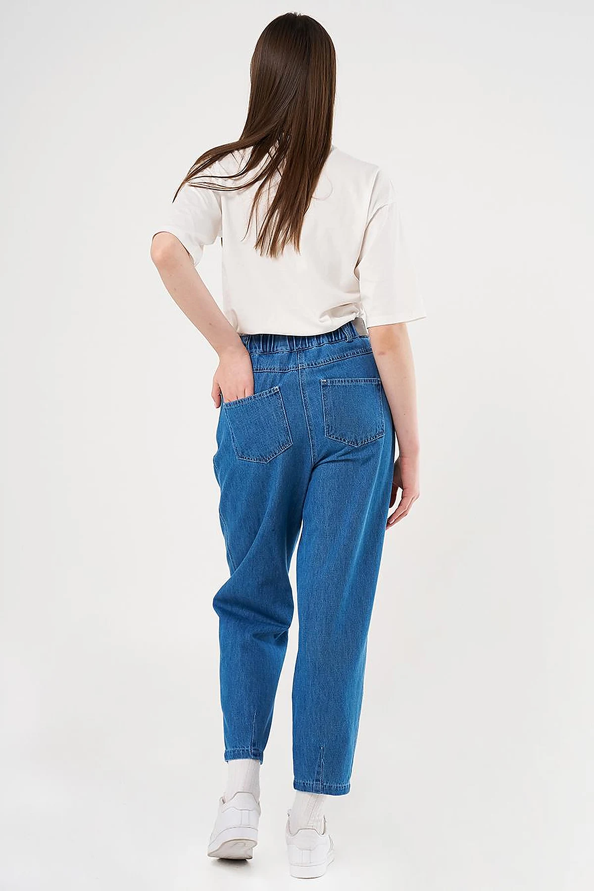  High-Waist Denim Pants Indigo