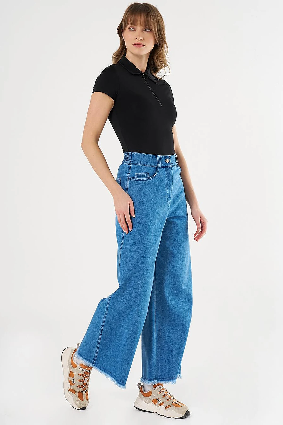 Marine Fit Denim Pants Blue