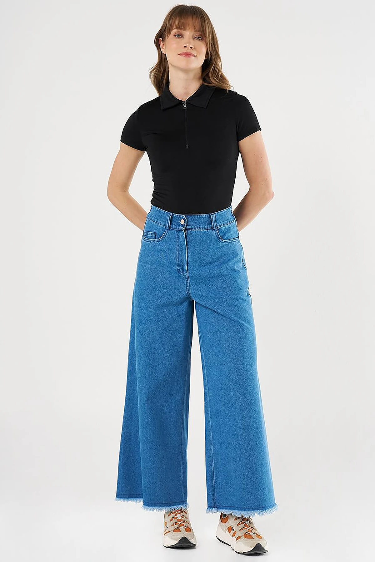 Marine Fit Denim Pants Blue