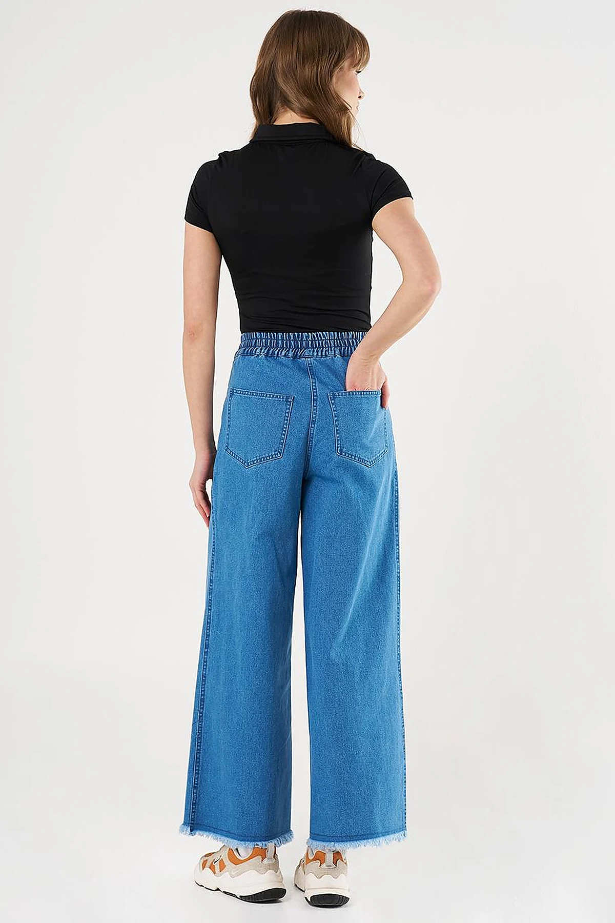 Marine Fit Denim Pants Blue