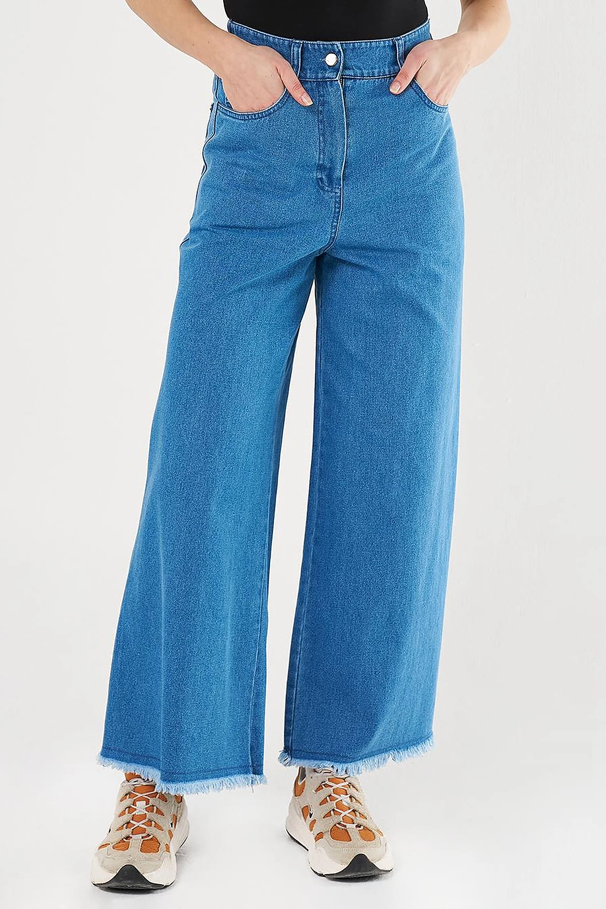 Marine Fit Denim Pants Blue