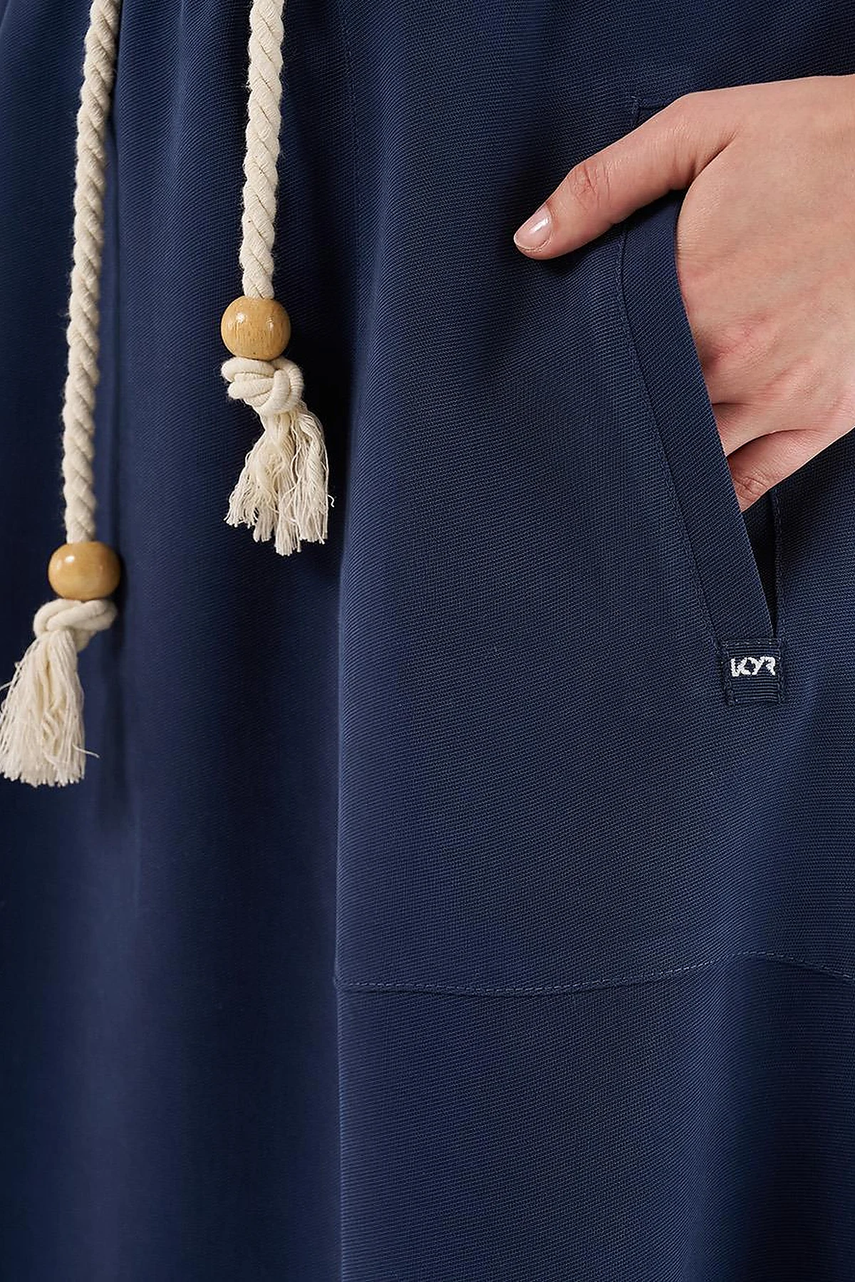 Patch Pocket High-Waist Skirt - Navy