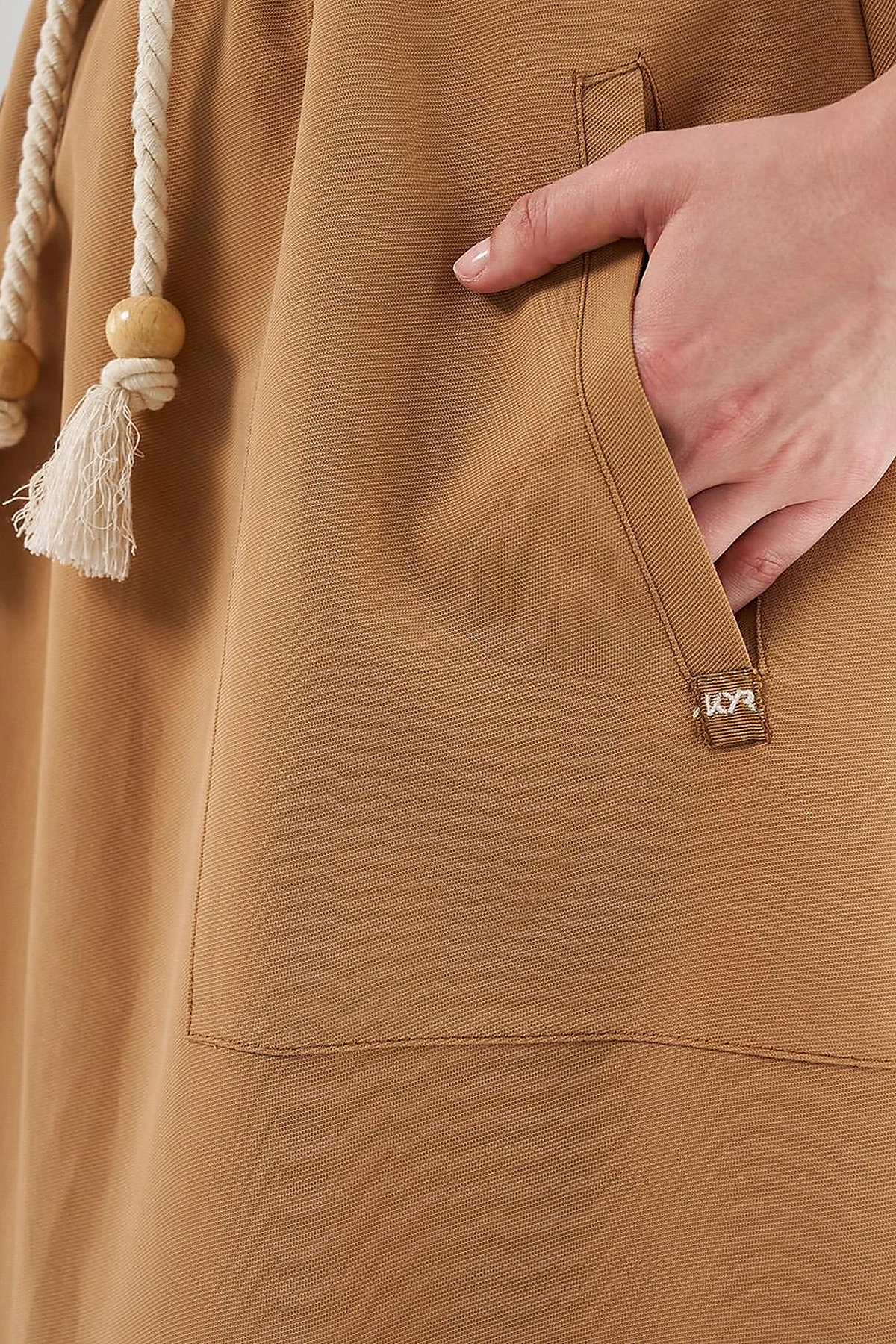 Patch Pocket High-Waist Skirt - Tobacco