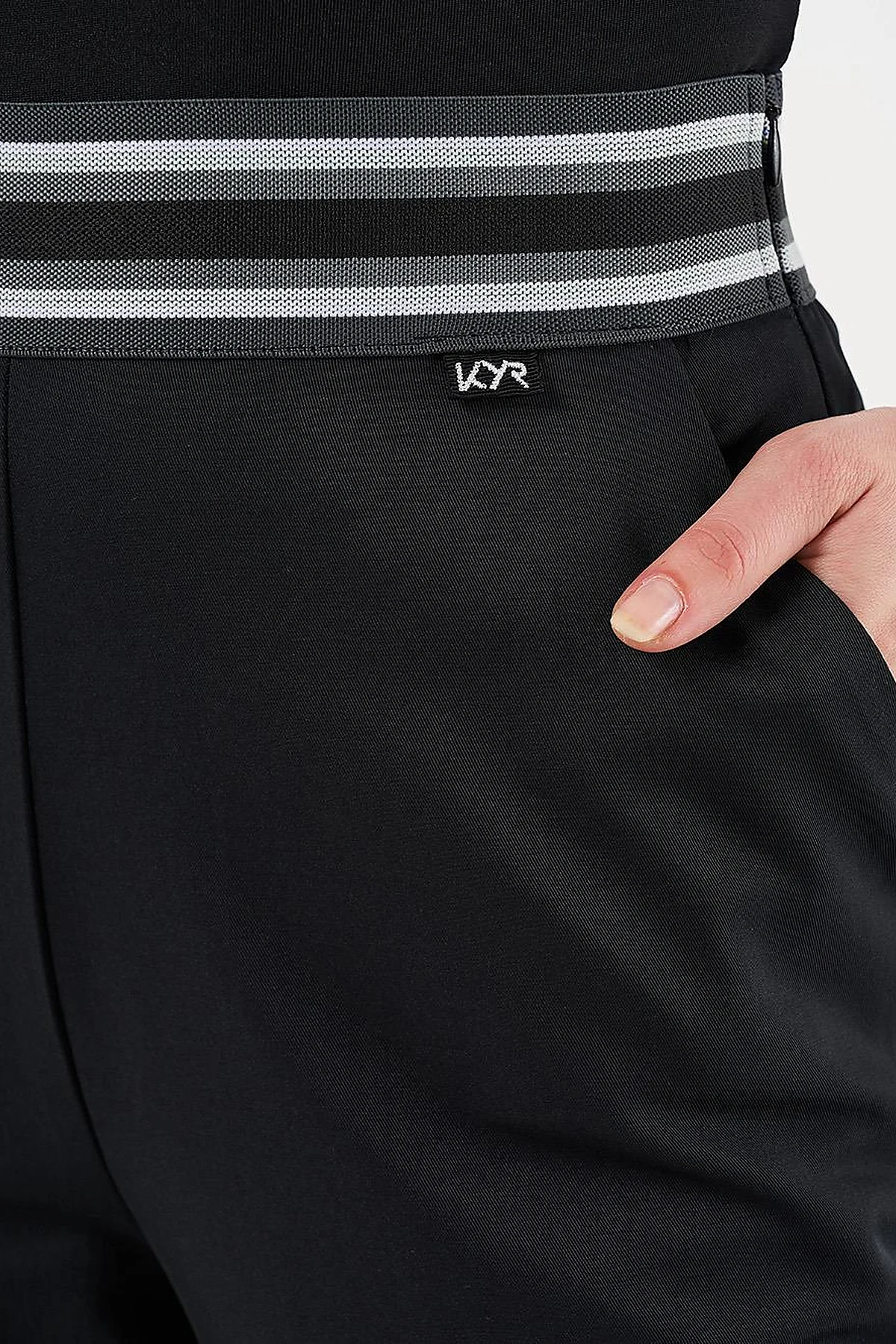 Belted Slim Fit Pants Black