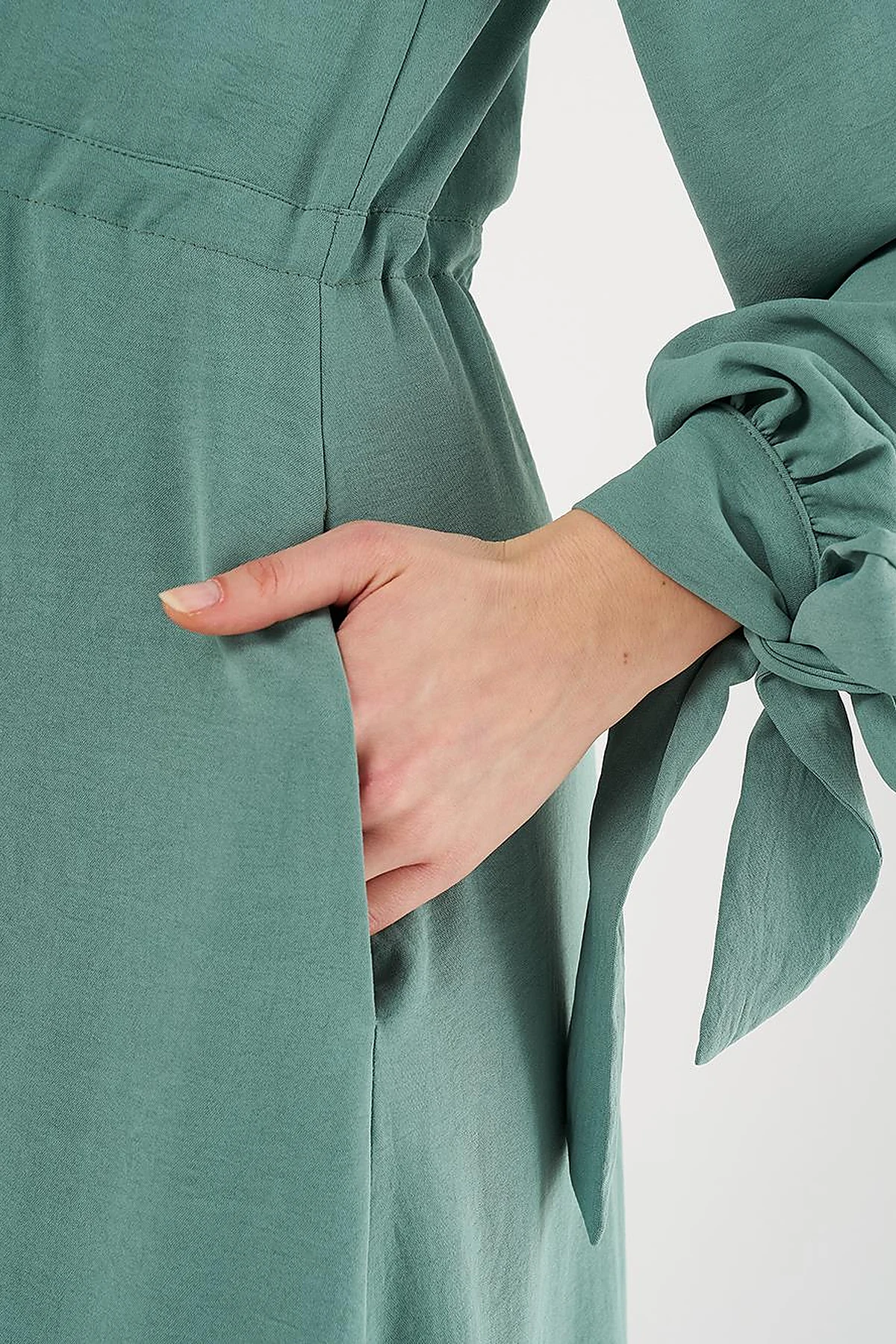  Tiered Ruffled Dress in Mint