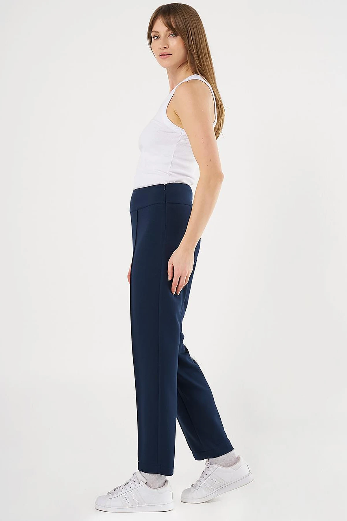 Piped Scuba Pants Dark Navy