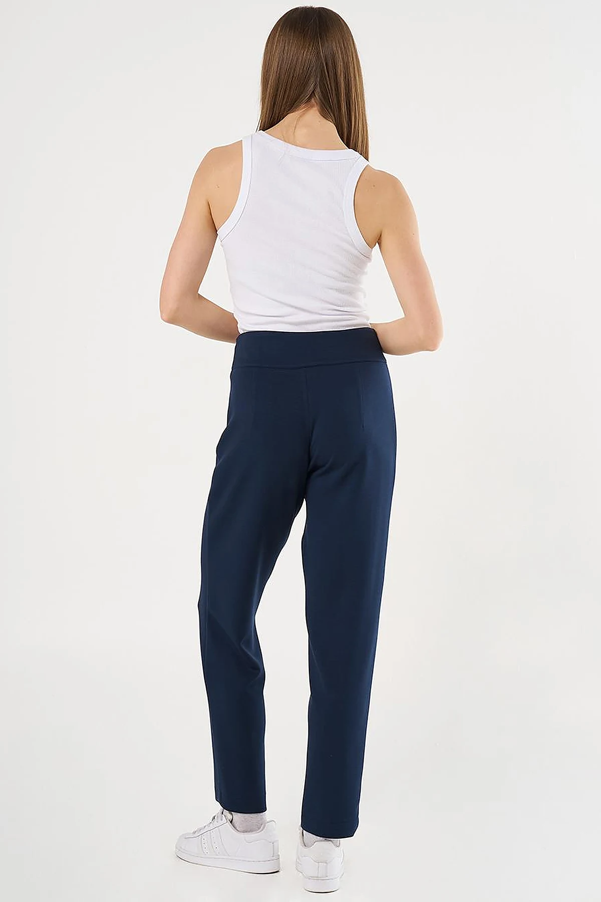 Piped Scuba Pants Dark Navy