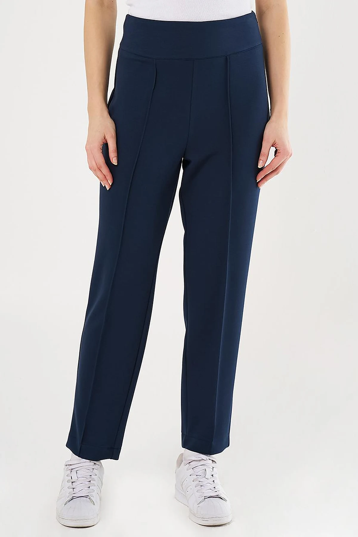 Piped Scuba Pants Dark Navy