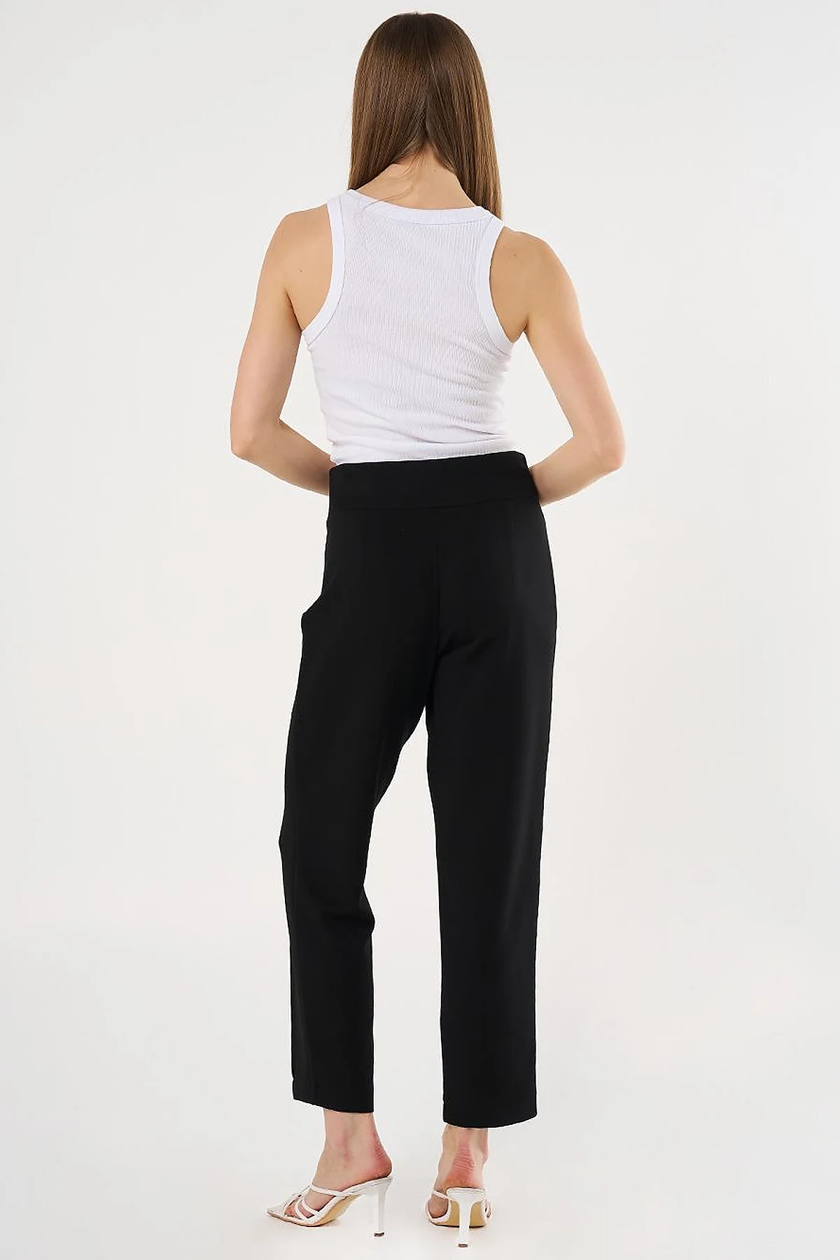 Piped Scuba Pants Black