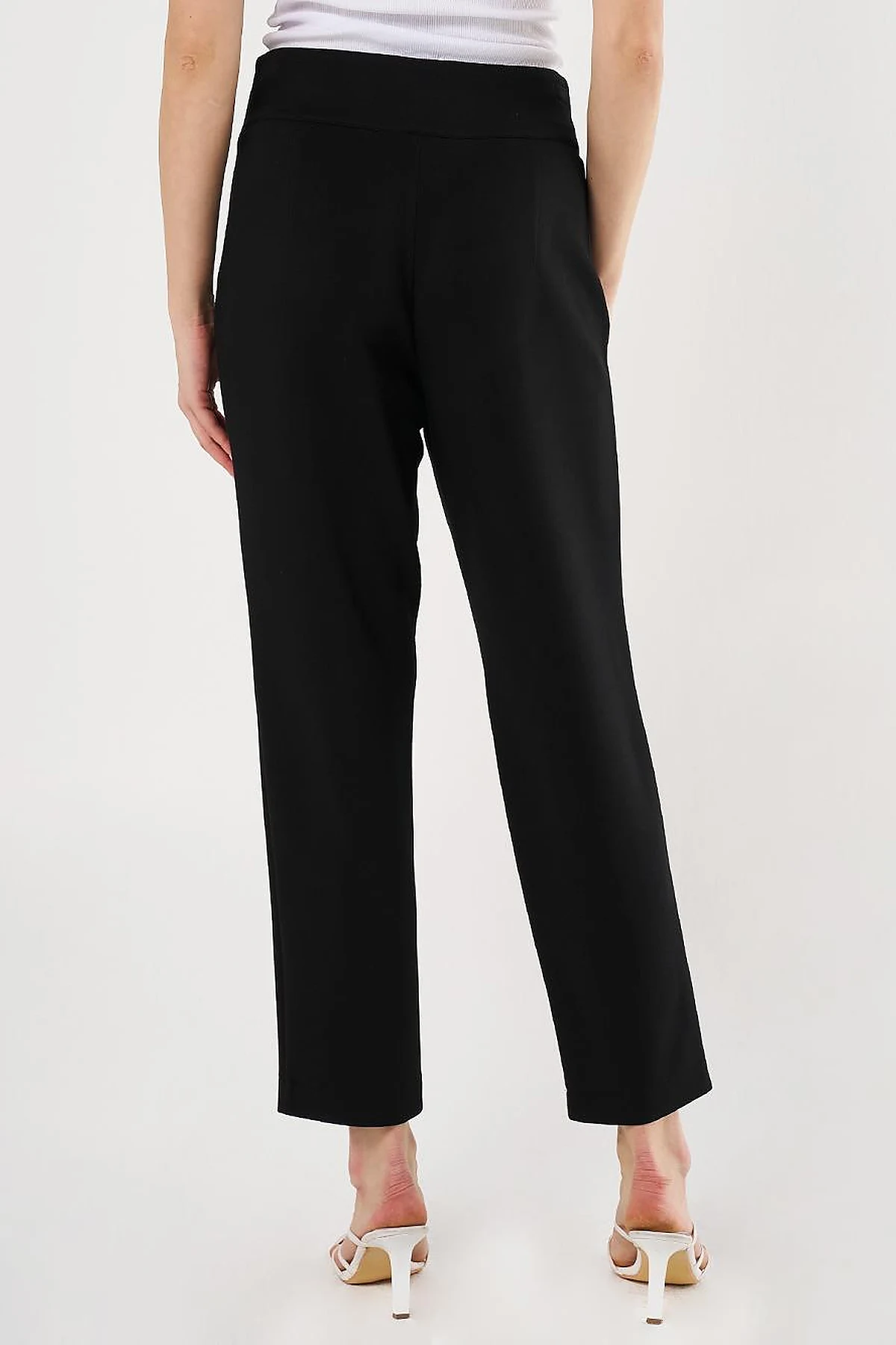 Piped Scuba Pants Black
