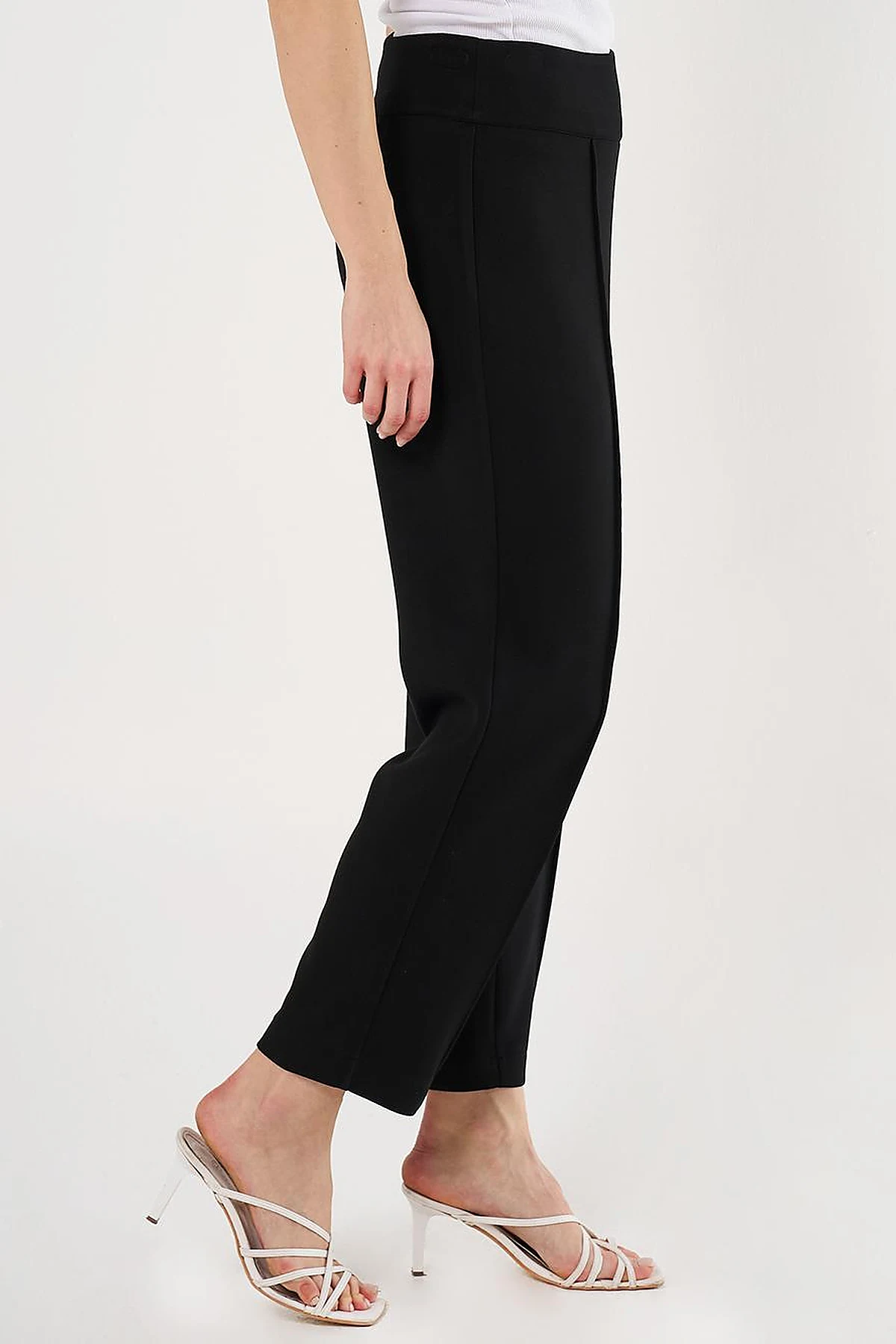 Piped Scuba Pants Black