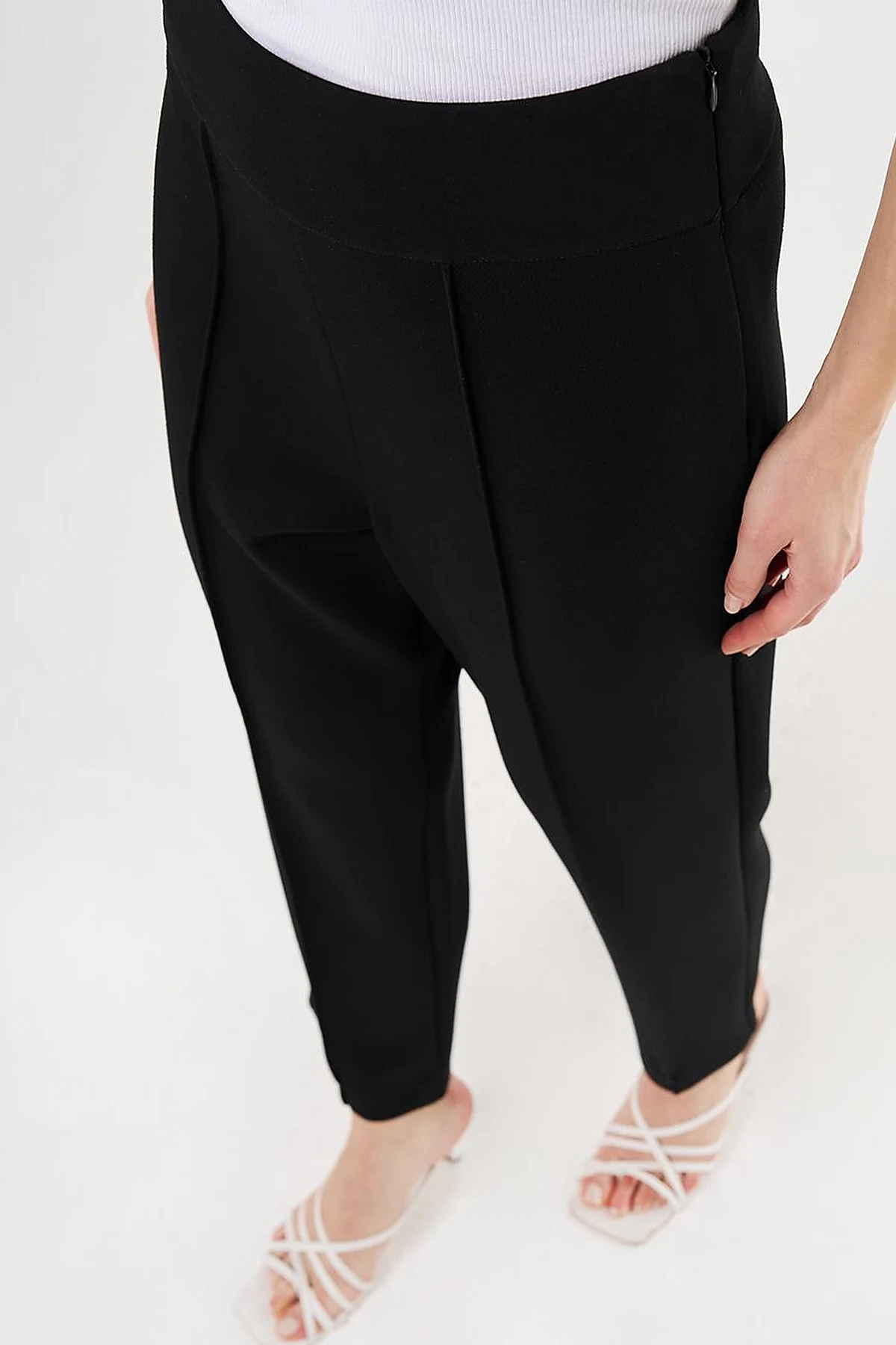 Piped Scuba Pants Black